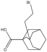 3-(2-bromoethyl)adamantane-1-carboxylic acid 结构式