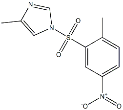1-({5-nitro-2-methylphenyl}sulfonyl)-4-methyl-1H-imidazole 结构式