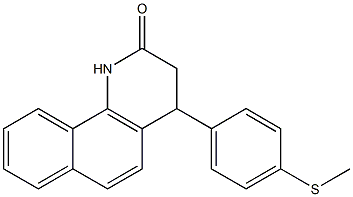 4-[4-(methylsulfanyl)phenyl]-3,4-dihydrobenzo[h]quinolin-2(1H)-one 结构式