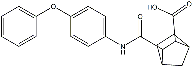 3-[(4-phenoxyanilino)carbonyl]bicyclo[2.2.1]heptane-2-carboxylic acid 结构式