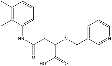 4-(2,3-dimethylanilino)-4-oxo-2-[(pyridin-3-ylmethyl)amino]butanoic acid 结构式