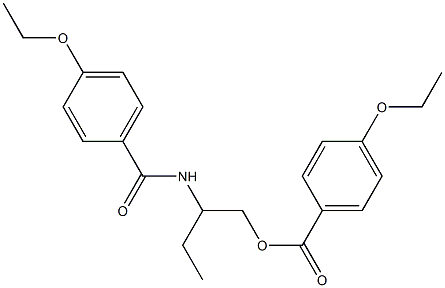 2-[(4-ethoxybenzoyl)amino]butyl 4-ethoxybenzoate 结构式