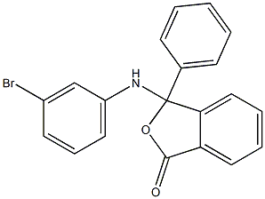 3-(3-bromoanilino)-3-phenyl-2-benzofuran-1(3H)-one 结构式