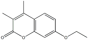 7-ethoxy-3,4-dimethyl-2H-chromen-2-one 结构式