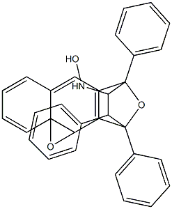 hydroxy[1,12,14-triphenyl-15-oxatetracyclo[10.2.1.0~2,11~.0~4,9~]pentadeca-2(11),3,5,7,9-pentaen-13-yl]azane oxide 结构式