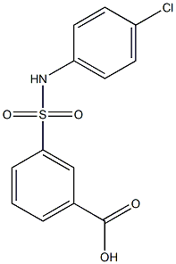 3-[(4-chloroanilino)sulfonyl]benzoic acid 结构式