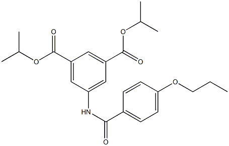 diisopropyl 5-[(4-propoxybenzoyl)amino]isophthalate 结构式