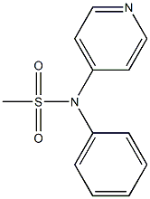 phenyl-N-(4-pyridinyl)methanesulfonamide 结构式