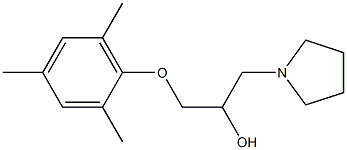 1-(mesityloxy)-3-(1-pyrrolidinyl)-2-propanol 结构式