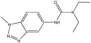 N,N-diethyl-N'-(1-methyl-1H-1,2,3-benzotriazol-5-yl)urea 结构式