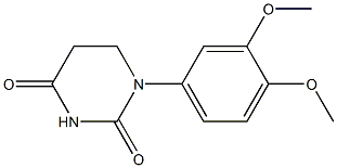 1-(3,4-dimethoxyphenyl)dihydro-2,4(1H,3H)-pyrimidinedione 结构式