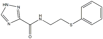 N-[2-(phenylsulfanyl)ethyl]-1H-1,2,4-triazole-3-carboxamide 结构式