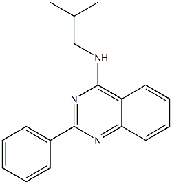 N-isobutyl-2-phenyl-4-quinazolinamine 结构式