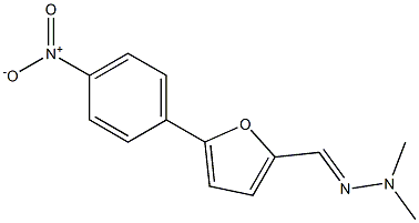 5-{4-nitrophenyl}-2-furaldehyde dimethylhydrazone 结构式