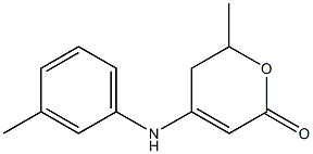 6-methyl-4-(3-toluidino)-5,6-dihydro-2H-pyran-2-one 结构式