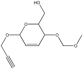 [3-(methoxymethoxy)-6-(2-propynyloxy)-3,6-dihydro-2H-pyran-2-yl]methanol 结构式