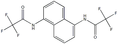 2,2,2-trifluoro-N-{5-[(trifluoroacetyl)amino]-1-naphthyl}acetamide 结构式