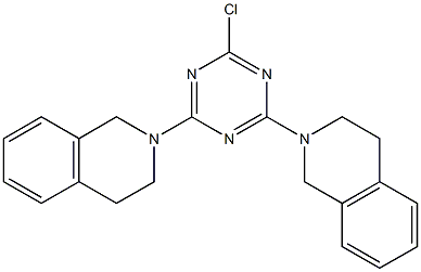 2-[4-chloro-6-(3,4-dihydro-2(1H)-isoquinolinyl)-1,3,5-triazin-2-yl]-1,2,3,4-tetrahydroisoquinoline 结构式