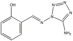 2-{[(5-amino-1H-tetraazol-1-yl)imino]methyl}phenol 结构式