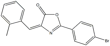 2-(4-bromophenyl)-4-(2-methylbenzylidene)-1,3-oxazol-5(4H)-one 结构式