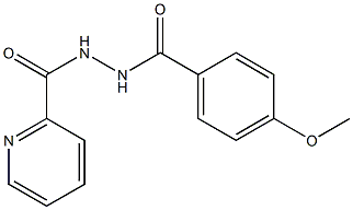 4-methoxy-N'-(2-pyridinylcarbonyl)benzohydrazide 结构式