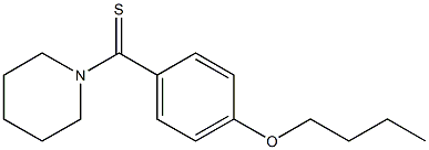 1-{[4-(butyloxy)phenyl]carbothioyl}piperidine 结构式