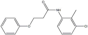 N-(3-chloro-2-methylphenyl)-3-(phenyloxy)propanamide 结构式
