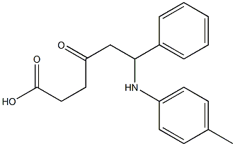 4-oxo-6-phenyl-6-(4-toluidino)hexanoic acid 结构式