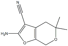 2-amino-5,5-dimethyl-4,7-dihydro-5H-furo[2,3-c]pyran-3-carbonitrile 结构式