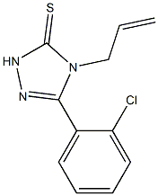 4-allyl-5-(2-chlorophenyl)-2,4-dihydro-3H-1,2,4-triazole-3-thione 结构式