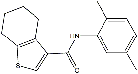 N-(2,5-dimethylphenyl)-4,5,6,7-tetrahydro-1-benzothiophene-3-carboxamide 结构式