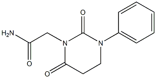 2-(2,6-dioxo-3-phenyltetrahydro-1(2H)-pyrimidinyl)acetamide 结构式