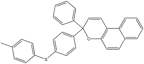 3-{4-[(4-methylphenyl)sulfanyl]phenyl}-3-phenyl-3H-benzo[f]chromene 结构式