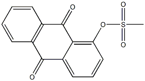 9,10-dioxo-9,10-dihydro-1-anthracenyl methanesulfonate 结构式