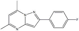 2-(4-fluorophenyl)-5,7-dimethylpyrazolo[1,5-a]pyrimidine 结构式