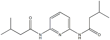 3-methyl-N-{6-[(3-methylbutanoyl)amino]-2-pyridinyl}butanamide 结构式