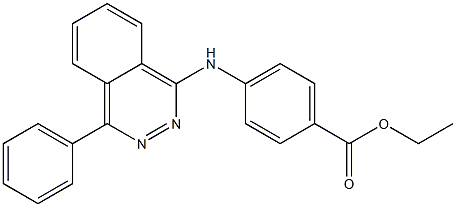 ethyl 4-[(4-phenyl-1-phthalazinyl)amino]benzoate 结构式