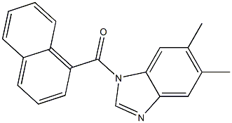 5,6-dimethyl-1-(1-naphthoyl)-1H-benzimidazole 结构式
