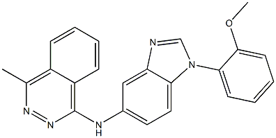 N-[1-(2-methoxyphenyl)-1H-benzimidazol-5-yl]-4-methyl-1-phthalazinamine 结构式