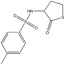 4-methyl-N-(2-oxotetrahydro-3-thienyl)benzenesulfonamide 结构式