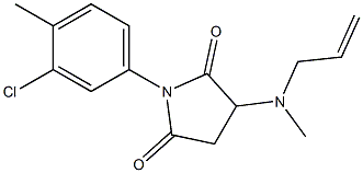 3-[allyl(methyl)amino]-1-(3-chloro-4-methylphenyl)pyrrolidine-2,5-dione 结构式