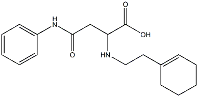 4-anilino-2-[(2-cyclohex-1-en-1-ylethyl)amino]-4-oxobutanoic acid 结构式