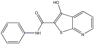 3-hydroxy-N-phenylthieno[2,3-b]pyridine-2-carboxamide 结构式