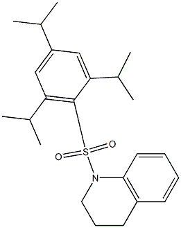 1-[(2,4,6-triisopropylphenyl)sulfonyl]-1,2,3,4-tetrahydroquinoline 结构式