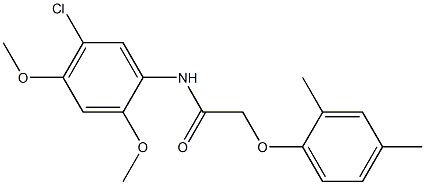 N-(5-chloro-2,4-dimethoxyphenyl)-2-(2,4-dimethylphenoxy)acetamide 结构式