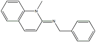 N-benzyl-N-(1-methyl-2(1H)-quinolinylidene)amine 结构式