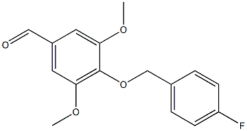 4-[(4-fluorobenzyl)oxy]-3,5-dimethoxybenzaldehyde 结构式