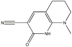 8-methyl-2-oxo-1,2,5,6,7,8-hexahydro[1,8]naphthyridine-3-carbonitrile 结构式