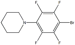1-(4-bromo-2,3,5,6-tetrafluorophenyl)piperidine 结构式