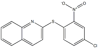 2-({4-chloro-2-nitrophenyl}sulfanyl)quinoline 结构式
